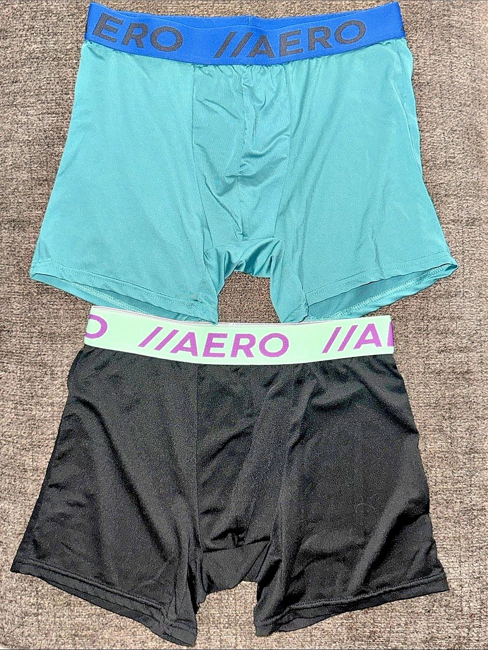 Aéropostale Aero Boxer Briefs 2-Pack Black & Blue Small